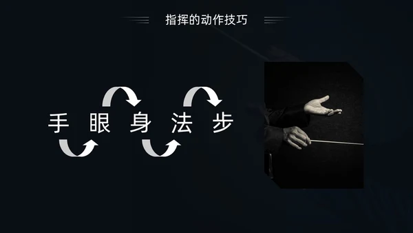 简约黑白怎样指挥唱歌PPT模板宣传PPT动态PPT