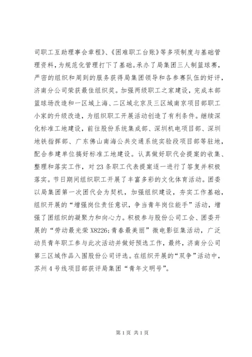 分公司党建工作总结 (2).docx