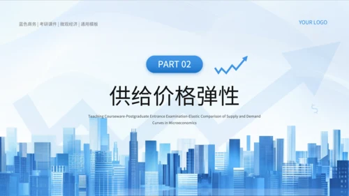 蓝色商务风微观经济学PPT模板