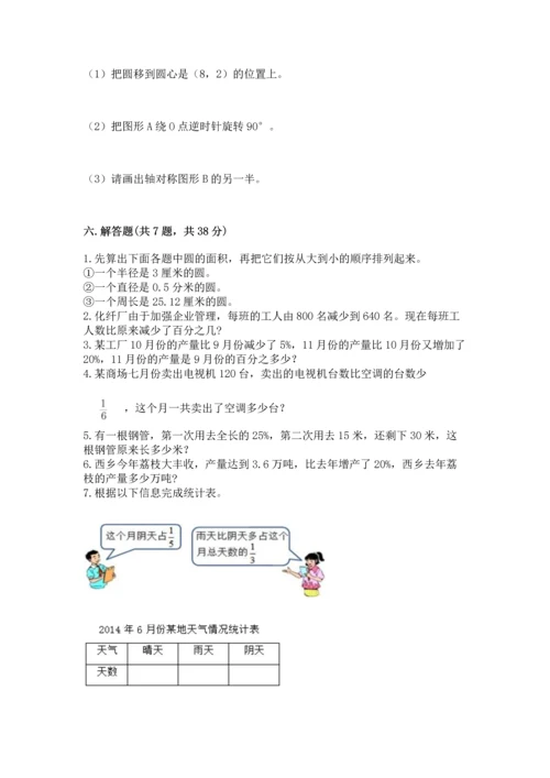 人教版六年级上册数学期末测试卷附答案（完整版）.docx