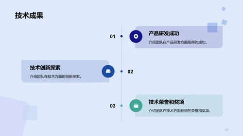 蓝色创意技术团队负责人竞聘述职PPT模板