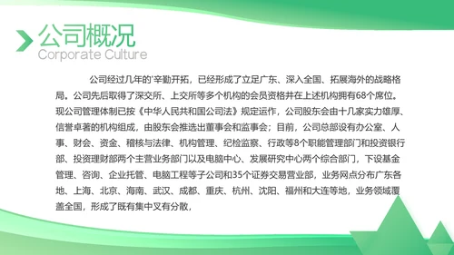 绿色大气医疗公司宣传工作总结汇报动态PPT