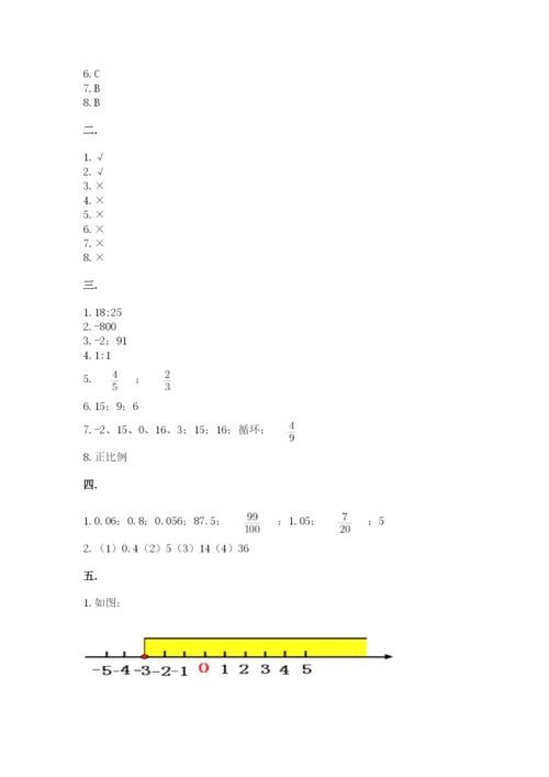 北师大版六年级数学下学期期末测试题标准卷.docx