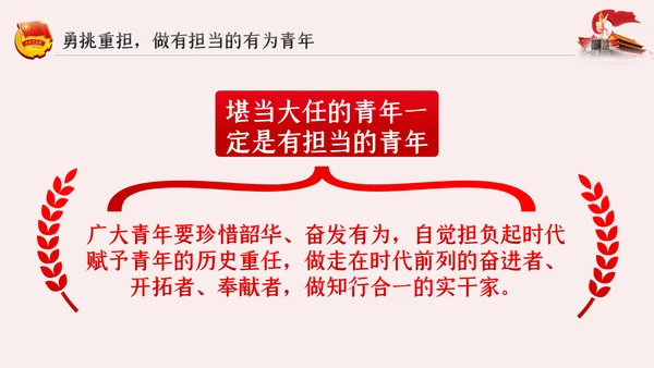 争做新时代有为青年共青团团课PPT模板