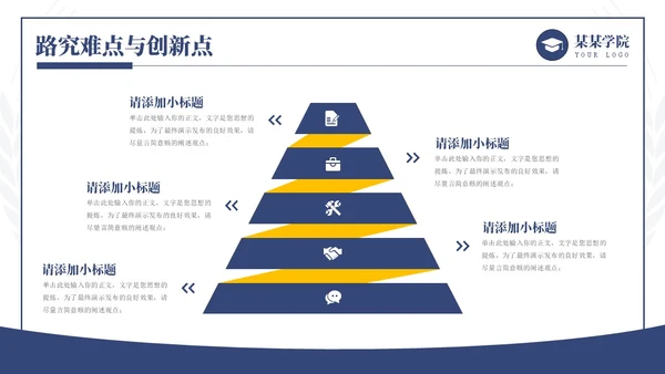 蓝色简约学术风毕业论文答辩开题报告通用PPT模板答辩1
