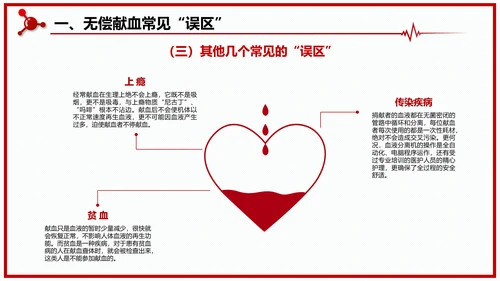 世界献血者日无偿鲜血红十字会通用PPT模板