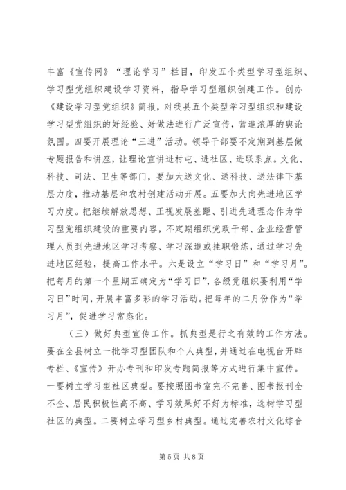 在全县建设学习型党组织动员大会上的讲话.docx