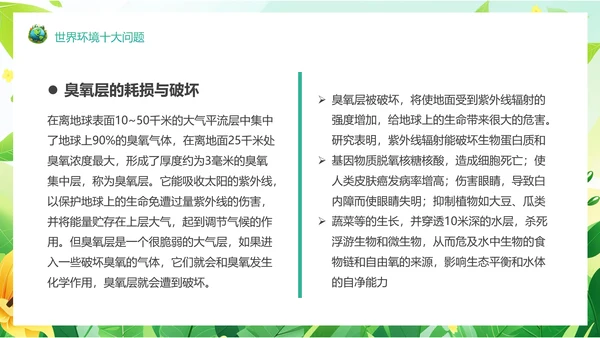 塑料污染保护地球环保PPT模板