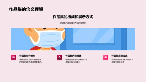 美术作品集策略教学PPT模板