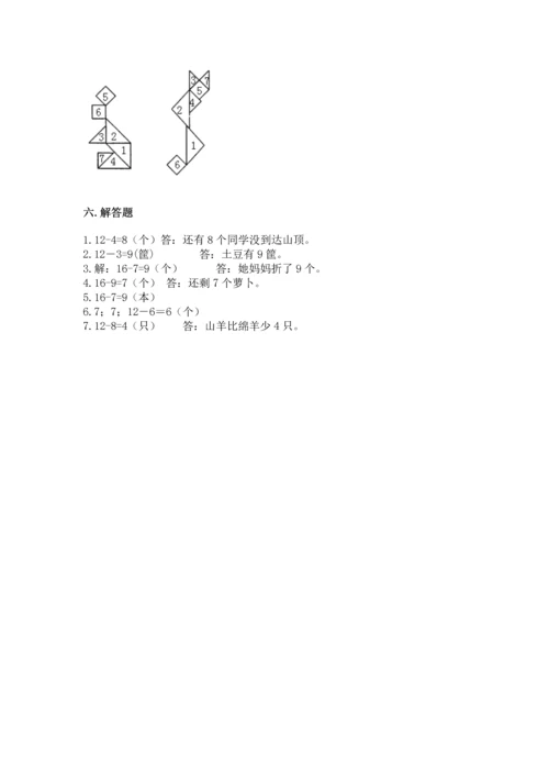 人教版一年级下册数学期中测试卷必考.docx