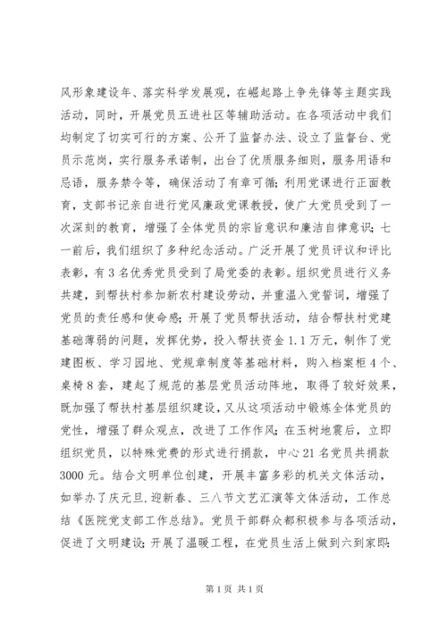 医院党支部工作总结(精选多篇).docx