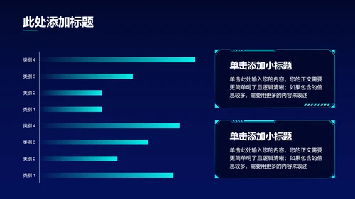 蓝色科技风通用演示PPT模板