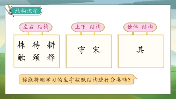 【核心素养】部编版语文三年级下册-5. 守株待兔 第1课时（课件）