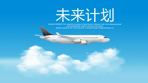 南航东航国航飞机民航局航空公司PPT模板