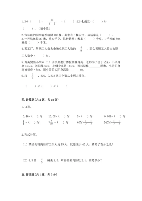 人教版六年级下册数学期中测试卷及答案（全优）.docx