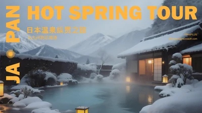 简约风黄色日本旅游攻略PPT模板