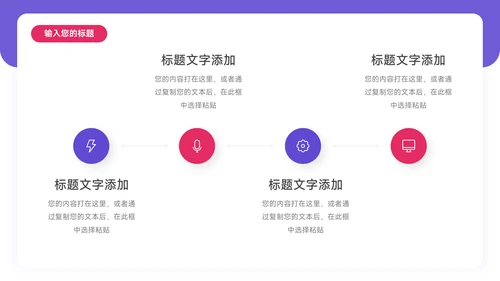 紫色Web风年终业绩汇报PPT模板