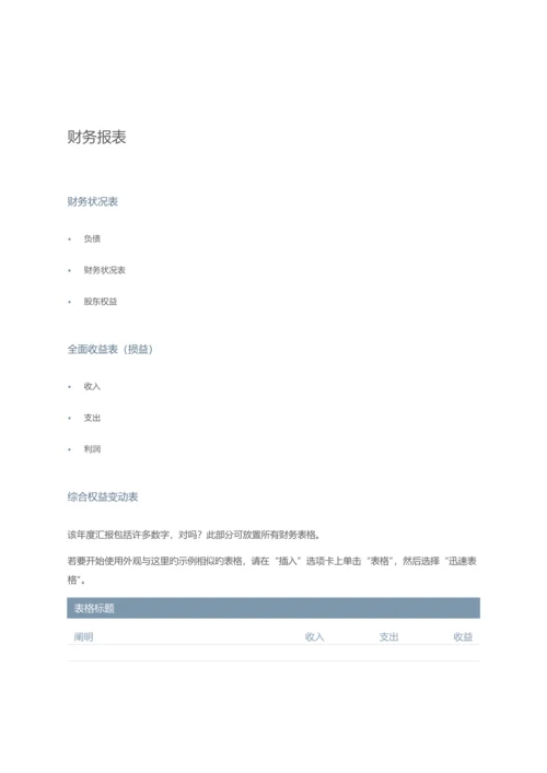 公司年度报告模板.docx