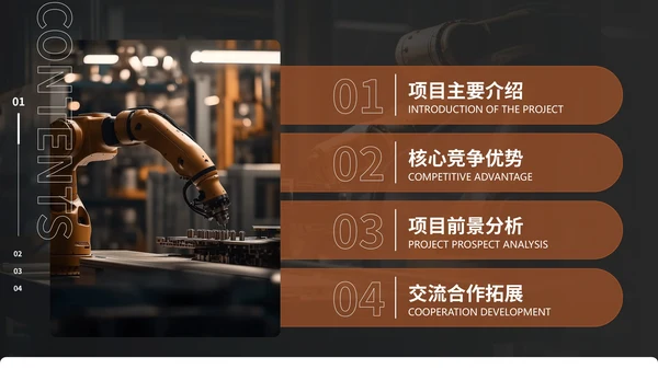 棕色商务风项目介绍通用PPT模板