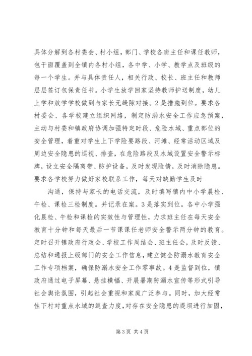 夏家沟小学防溺水工作开展情况汇报 (2).docx