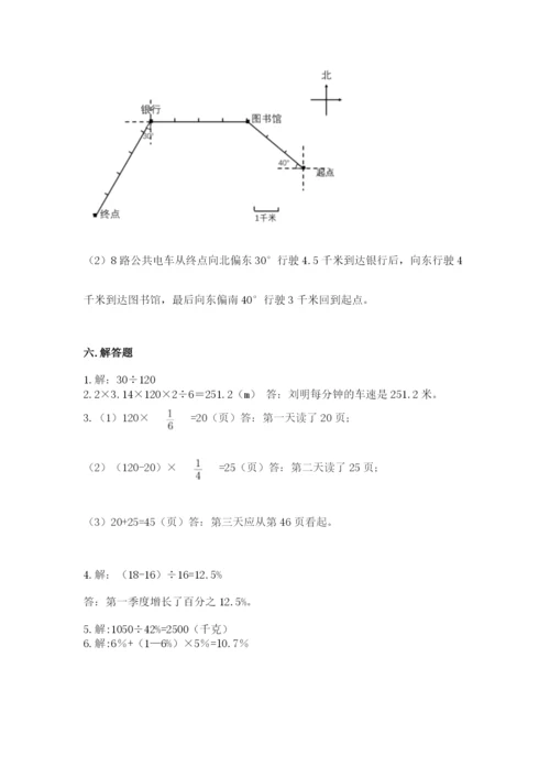 小学数学六年级上册期末测试卷含答案（典型题）.docx