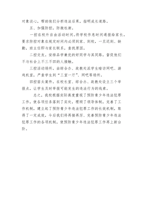 学校预防青少年违法犯罪工作总结.docx