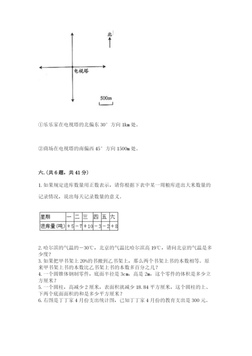 人教版六年级数学小升初试卷含完整答案【有一套】.docx