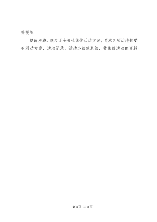 清平初中教育督导评估的整改报告.docx
