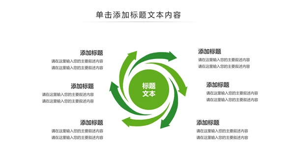 绿色环保生态健康生活文明城市PPT模板