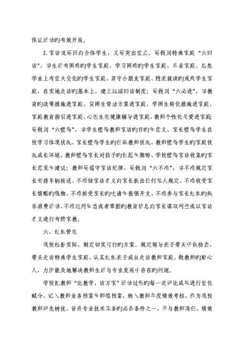 爱国小学比教学访万家实施专题方案.docx