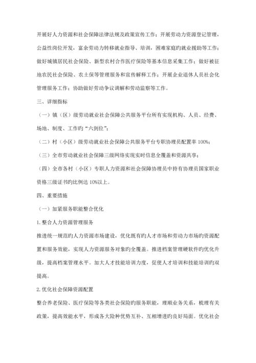 完善人力资源与社会保障管治方案精品策划方案.docx