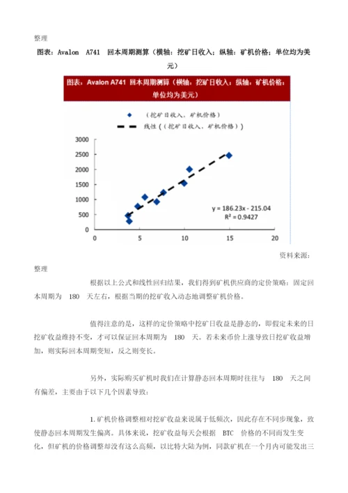 中国比特币行业机遇：价格随挖矿收益同步调整.docx