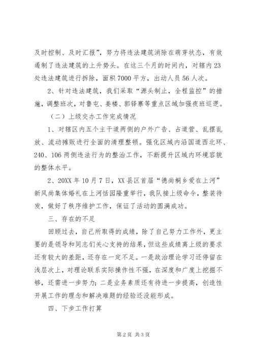 城管执法分局个人述职报告.docx