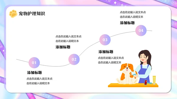 宠物医院，宠物健康管理狗狗通用PPT模板