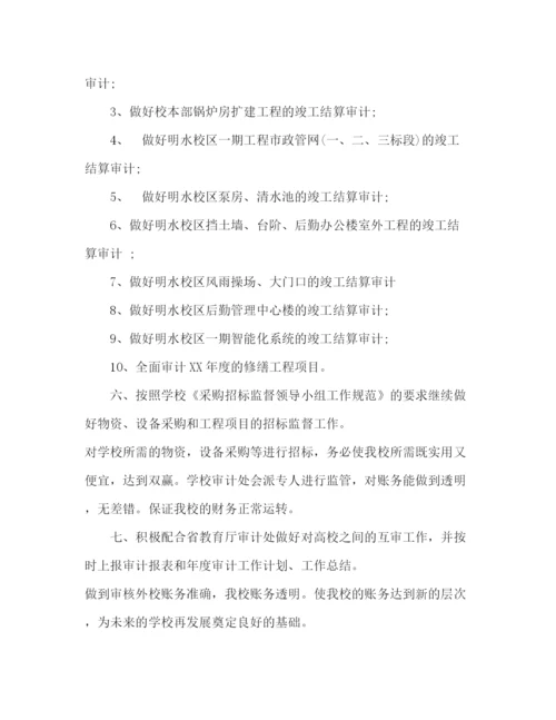 精编之审计处审计年度工作计划范文.docx