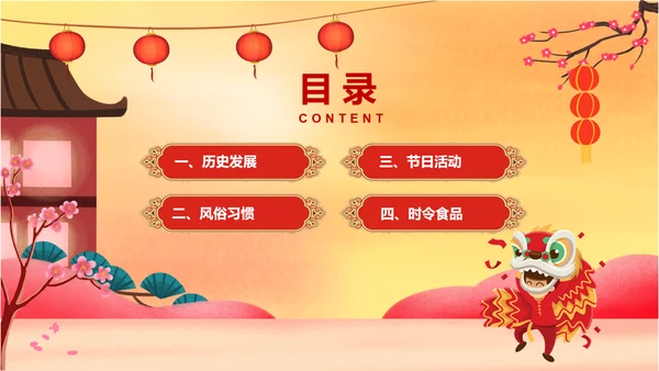 春节过年全家团聚新年PPT模板