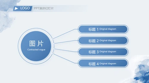 蓝色莫兰迪风格个人述职报告商务动态PPT模板