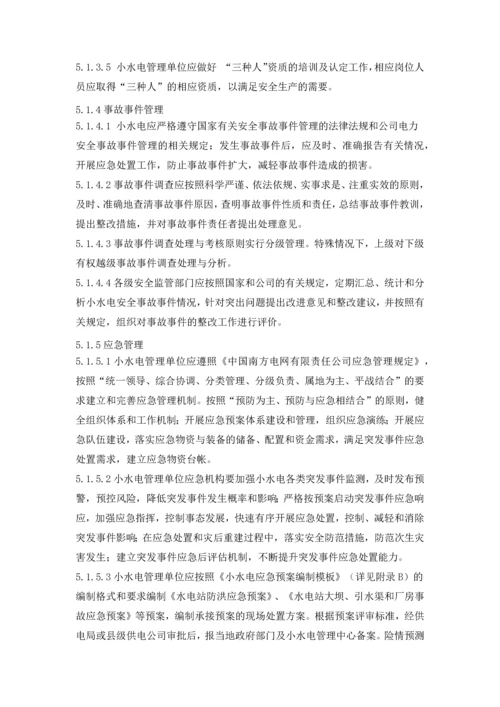 电网有限责任公司小水电站安全生产管理业务指导书.docx