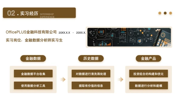 黄色商务风金融分析师求职简历PPT