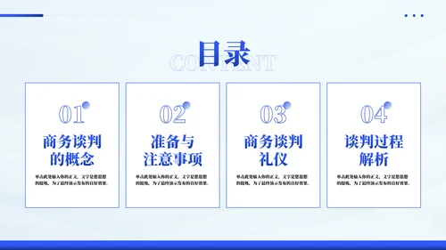 企业商务谈判沟通技巧培训PPT模板