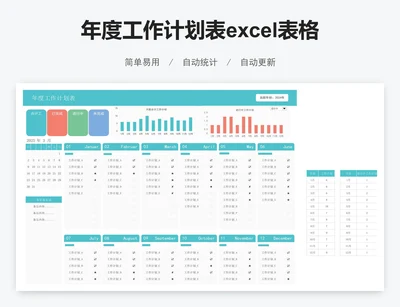 年度工作计划表excel表格