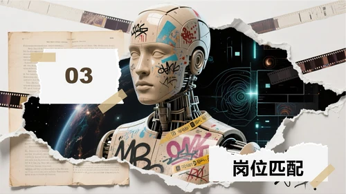 棕色创意拼贴剪纸风大学生个人简历PPT模板