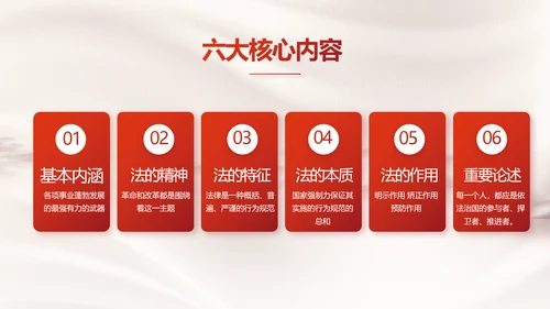 八五普法规划法治宣传教育党课学习PPT模板