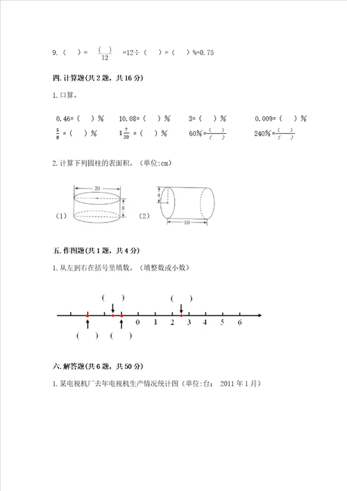 小升初数学期末测试卷附参考答案b卷