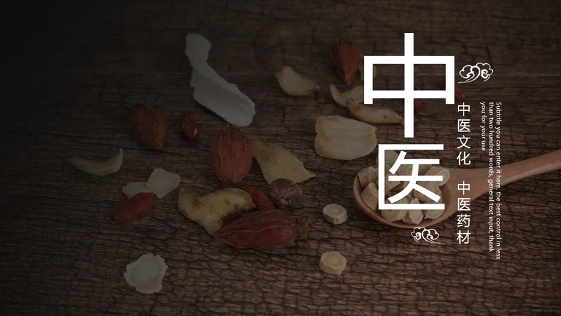 中医药材中医文化中医养生PPT模板
