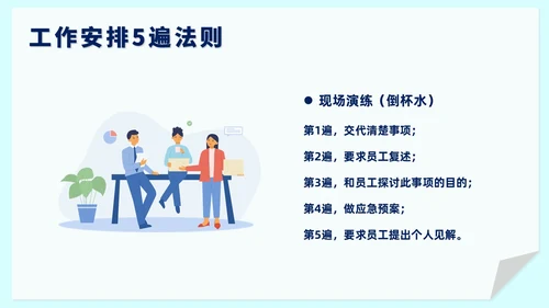 黄色插画风可复制的领导力培训课件团队