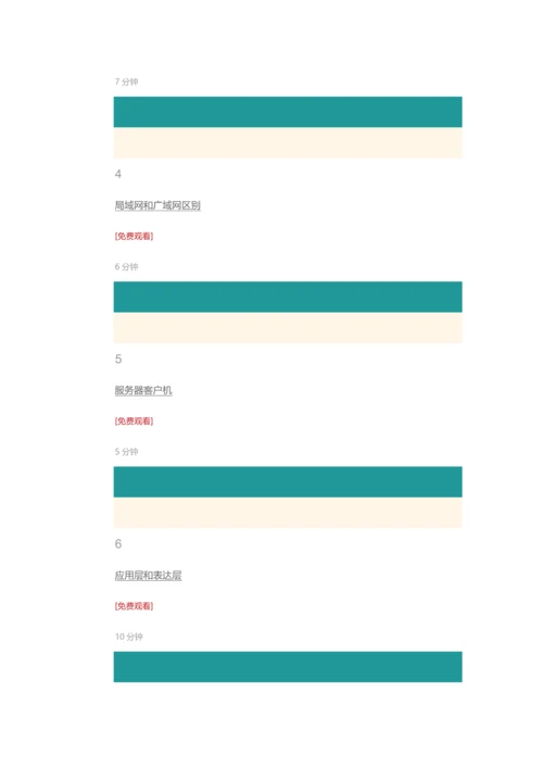 2023年网络工程师和网络安全视频课程完整版.docx