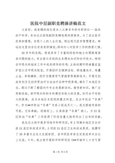 医院中层副职竞聘演讲稿范文.docx