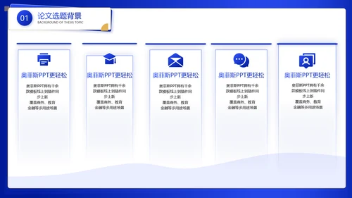 蓝色渐变大学论文毕业答辩PPT套装