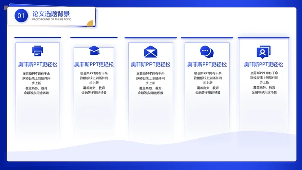 蓝色渐变大学论文毕业答辩PPT套装